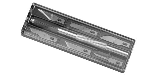 Cutter de bricolage / scalpel, kit, 7 pièces