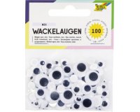 Yeux vacillants, non autocollants, tailles assorties