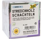 Boîtes d'allumettes neutres vides, blanc