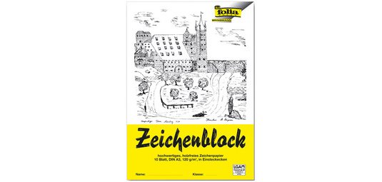 Bloc à dessiner, A4, 120 g/m2, 10 feuilles