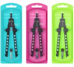 FABER-CASTELL Compas à réglage rapide FACTORY NEON