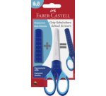 FABER-CASTELL Ciseaux scolaires GRIP, en blister, bleu