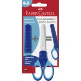 FABER-CASTELL Ciseaux scolaires GRIP, en blister, bleu