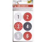 Stickers de Noel 'CALENDRIER DE L'AVENT', assorti