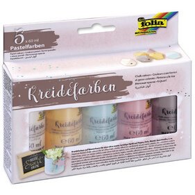 Set de couleurs craie, 5 x 60 ml, assorti