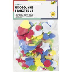 Pièces estampées caoutchouc mousse, 150 pièces assorti