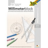 Bloc papier millimétré, A3, 80 g/m2, 25 feuilles