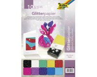 Papier pailleté, 70 g/m2, 230 x 330 mm, assorti