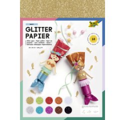 Papier pailleté, 170 g/m2, 240 x 340 mm, assorti