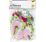 Pièces prédécoupées en feutre 'printemps', 112 pièces