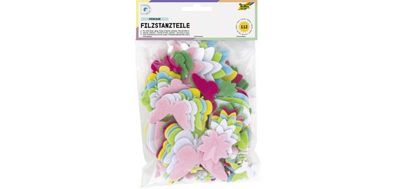 Pièces prédécoupées en feutre 'printemps', 112 pièces