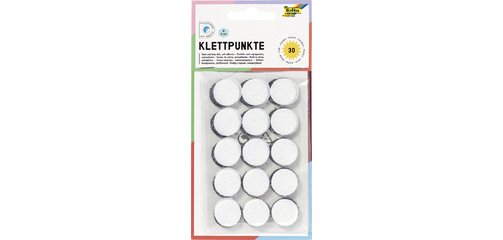 Pastilles auto-agripantes, rondes, 20 mm, noir / blanc