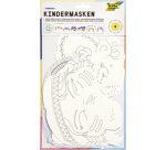 Masques pour enfants 'Thèmes', en carton, 6 motifs