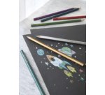 FABER-CASTELL Crayons de couleur hexagonaux métallique, étui