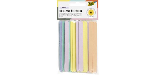 Bâtonnets en bois 'Pastel', longueur : 114 mm, pastel