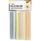 Houten roerstaafjes 'Pastel' lengte 114 mm pastelkleuren