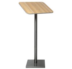 Menuhouder in hout en roestvrij staal