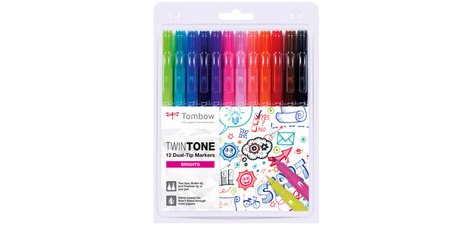 Tombow Feutre double pointe 'TwinTone' Bright Colours
