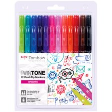 Tombow Feutre double pointe 'TwinTone' Bright Colours