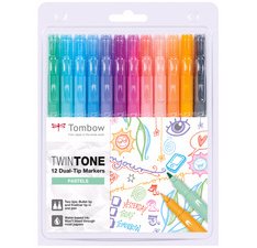 Tombow Feutre double pointe 'TwinTone' Pastell Colours