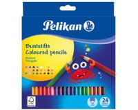 Crayons de couleur triangulaire minces, étui en