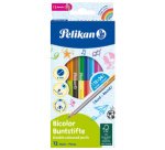 Crayons de couleur Bicolor, rond, étui en carton de