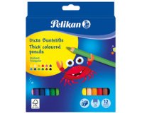 Crayons de couleur triangulaires Jumbo, étui en