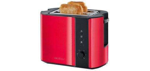 Grille-pain pour 2 tranches AT 2589, inox / noir