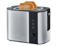 Grille-pain pour 2 tranches AT 2589, inox / noir