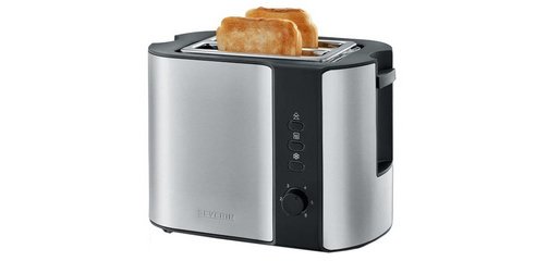 Toaster voor 2 sneden AT 2589 inox / zwart