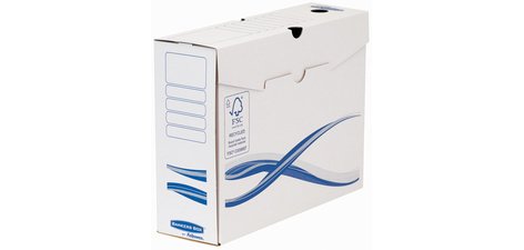Boîte d'archives BANKERS BOX Basic (L)100 mm, bleu