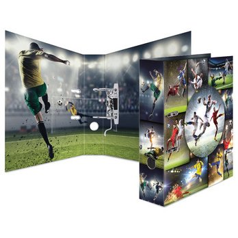 Classeur à levier à motifs 'football', dos: 70 mm,