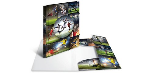 Map met elastieken 'voetbal' in PP A4