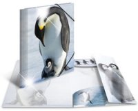 Chemise à élastiques 'pingouins', PP Glossy, A3