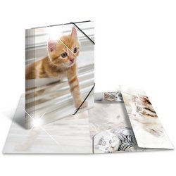 Map met elastieken 'katten' PP Glossy A3