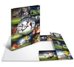 Chemise à élastiques 'football', carton, A4