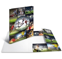 Chemise à élastiques 'football', carton, A3