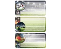Etiquettes pour livres 'football', scintillant