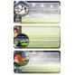 Etiquettes pour livres 'football', scintillant