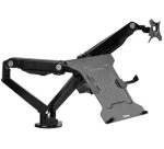 Plateau pour notebook sur bras de moniteur, noir