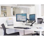 Plateau pour notebook sur bras de moniteur, noir