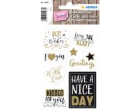 Sticker cadeau HOME 'Best Wishes'