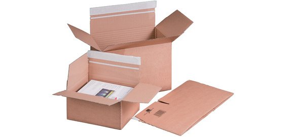 smartboxpro Carton à fond automatique, A4, SK, marron