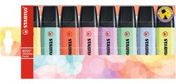 Surligneur Stabilo Boss Original couleurs pastel assorties - Etui de 8