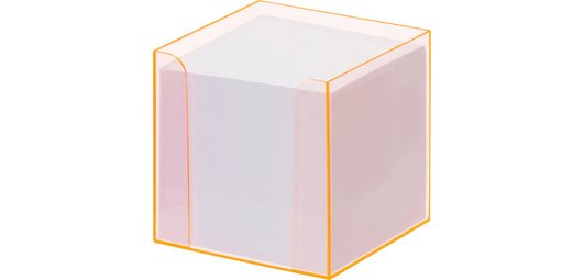 Bloc cube avec boîtier 'Luxbox' équipé - bloc de 800 feuillles