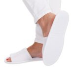 Chaussons jetables SAFETY, ouvert, blanc