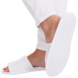 Chaussons jetables SAFETY, ouvert, blanc