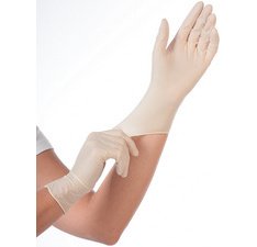 Paar handschoenen in latex 'SKIN LIGHT' HYGONORM wit