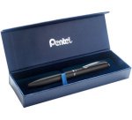 Stylo roller à encre gel EnerGel Hi-Class, argent