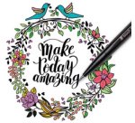 Arts Stylo feutre Brush Sign Pen, étui de 4, Colour